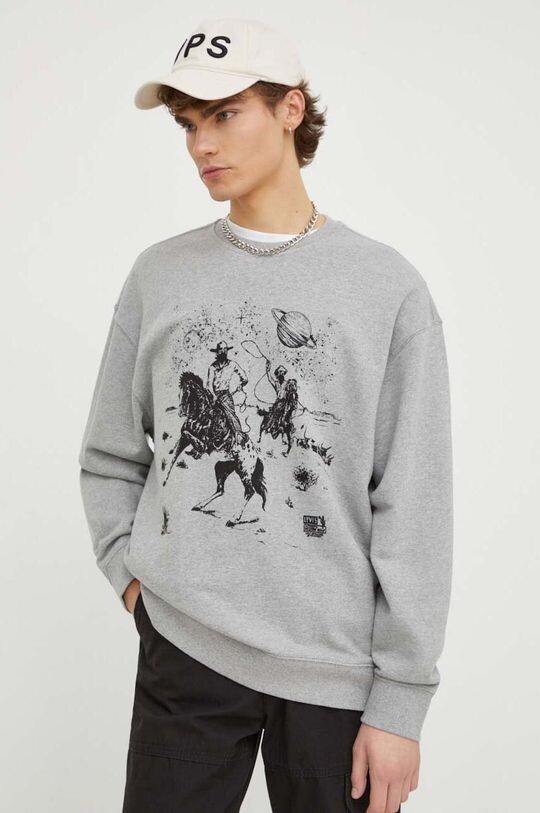 Хлопковая толстовка Levi's, серый
Хлопковая толстовка Levi's, серый