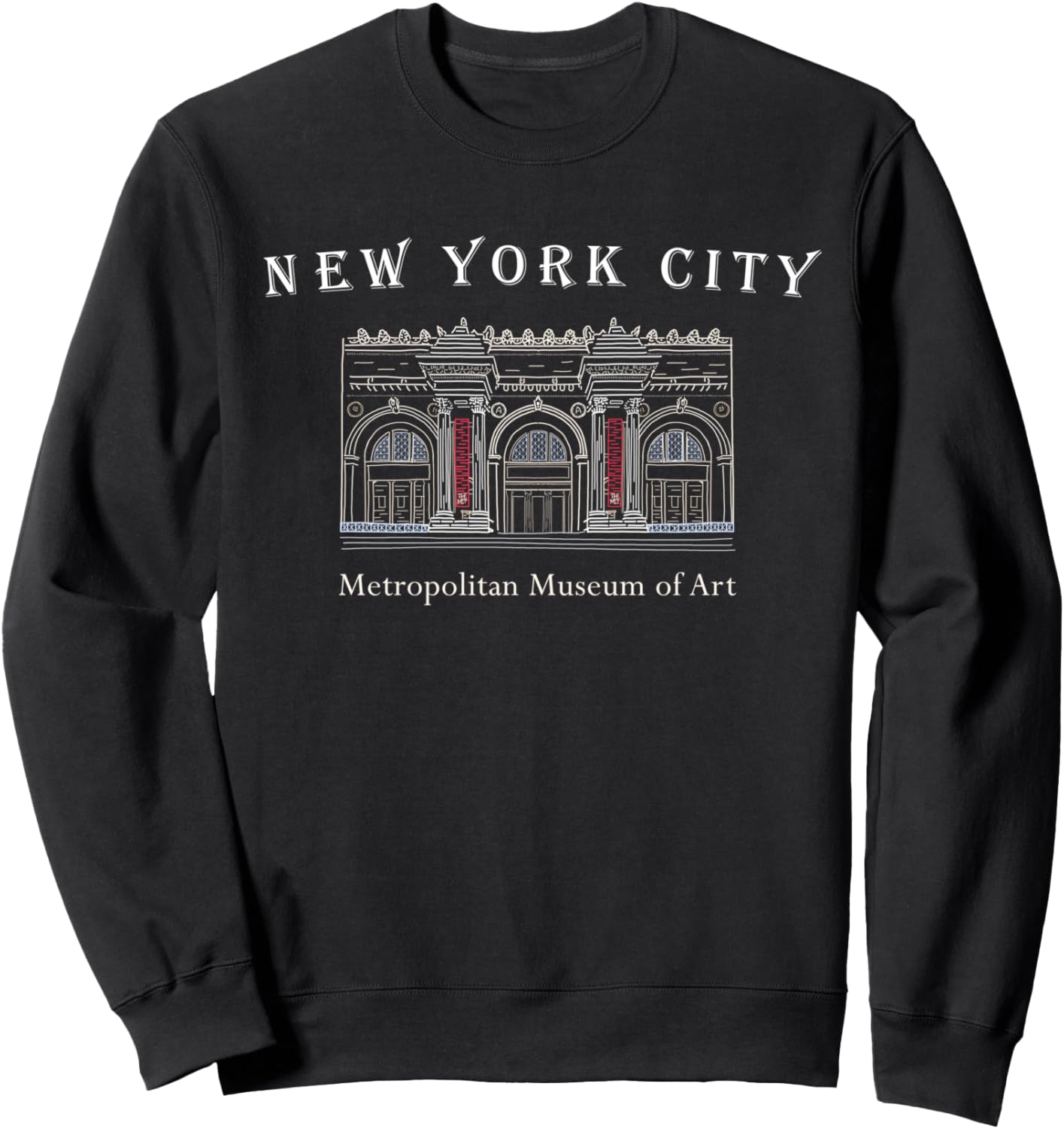 Нью-Йорк, Метрополитен-музей, США, толстовка с ручной росписью Sprachshirts, черный
Нью-Йорк, Метрополитен-музей, США, толстовка с ручной росписью Sprachshirts, черный