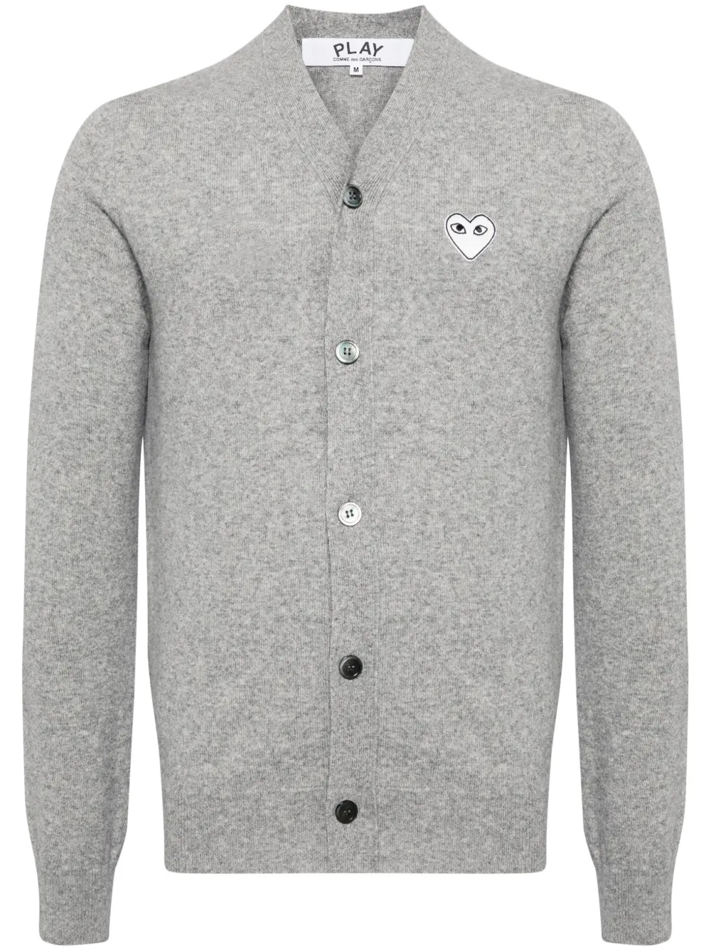 Шерстяной кардиган с узором Comme Des Garçons Play, серый
Шерстяной кардиган с узором Comme Des Garçons Play, серый