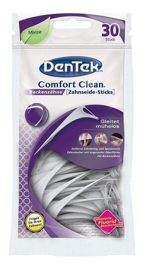 Чистые зубочистки Dentek Comfort с нитью для коренных зубов 30 шт.
Чистые зубочистки Dentek Comfort с нитью для коренных зубов 30 шт.