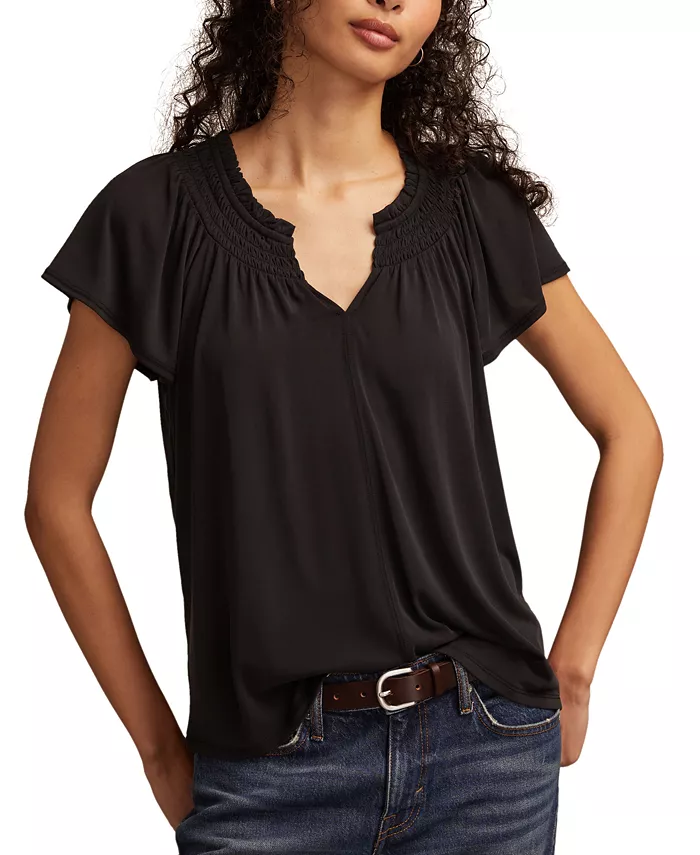 Женский топ Sandwash Notch Lucky Brand, черный
Женский топ Sandwash Notch Lucky Brand, черный