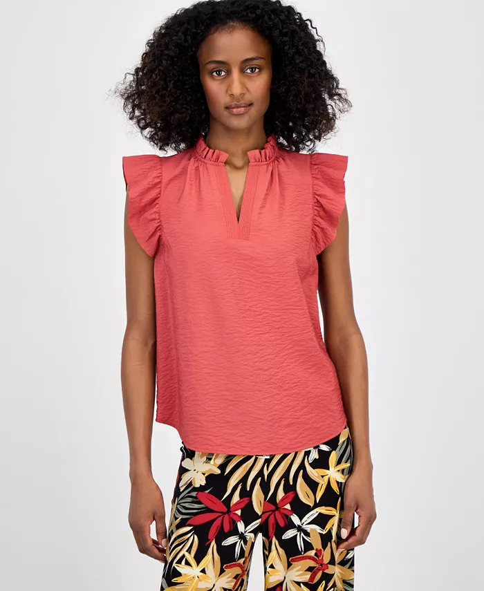 Женская блузка без рукавов с текстурированными воланами, P/XXS-XXL Anne Klein, красный
Женская блузка без рукавов с текстурированными воланами, P/XXS-XXL Anne Klein, красный