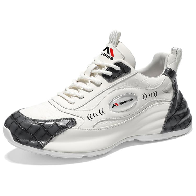 Нескользящие дышащие низкие повседневные туфли, увеличивающие рост, для мужчин Kolumb, White Blue 
Нескользящие дышащие низкие повседневные туфли, увеличивающие рост, для мужчин Kolumb, White Blue