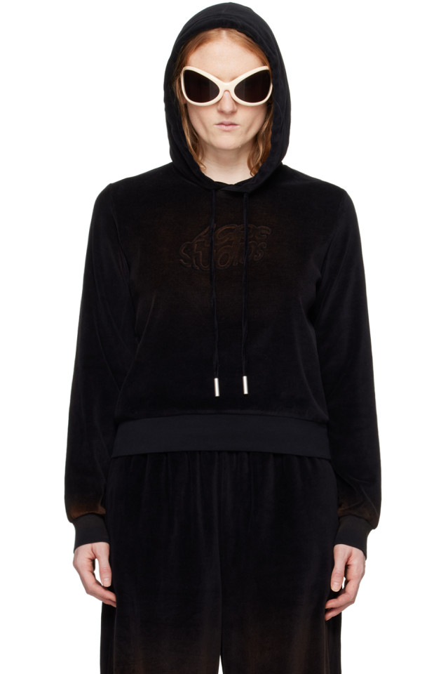 Вышитая худи Acne Studios, черный
Вышитая худи Acne Studios, черный