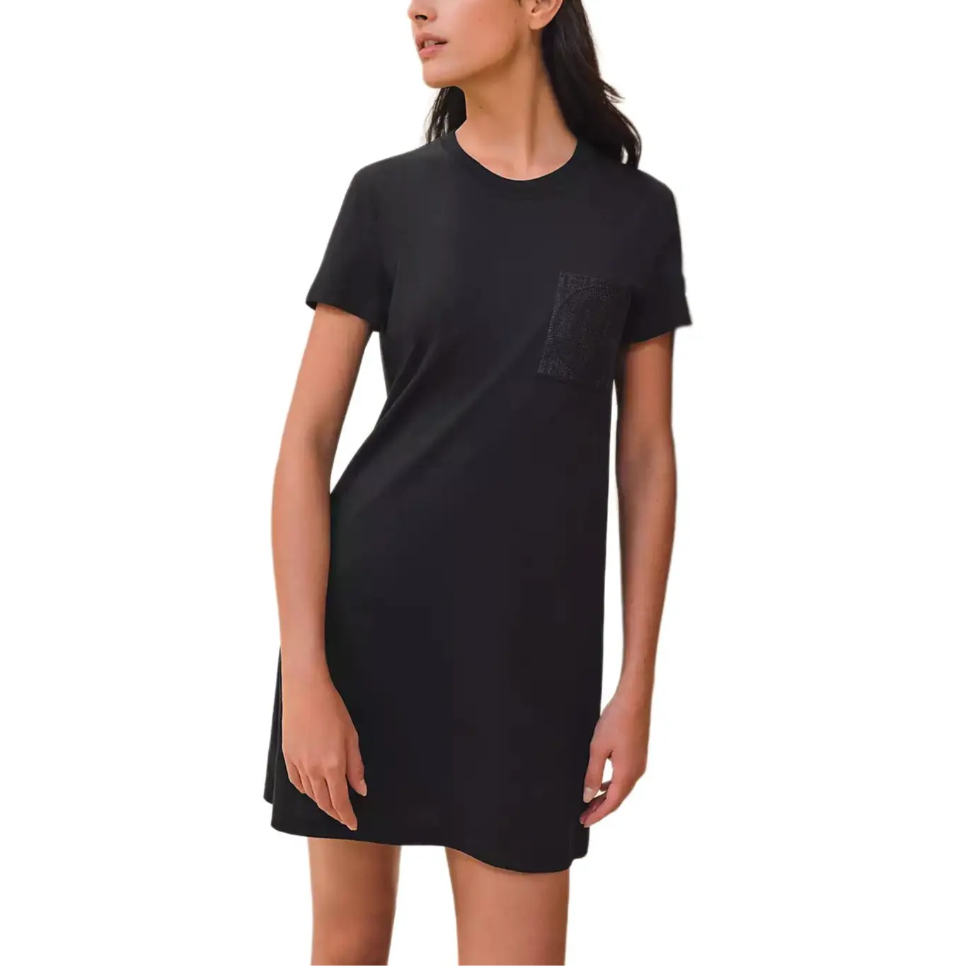 HERMES Женское черное платье с коротким рукавом
HERMES Женское черное платье с коротким рукавом