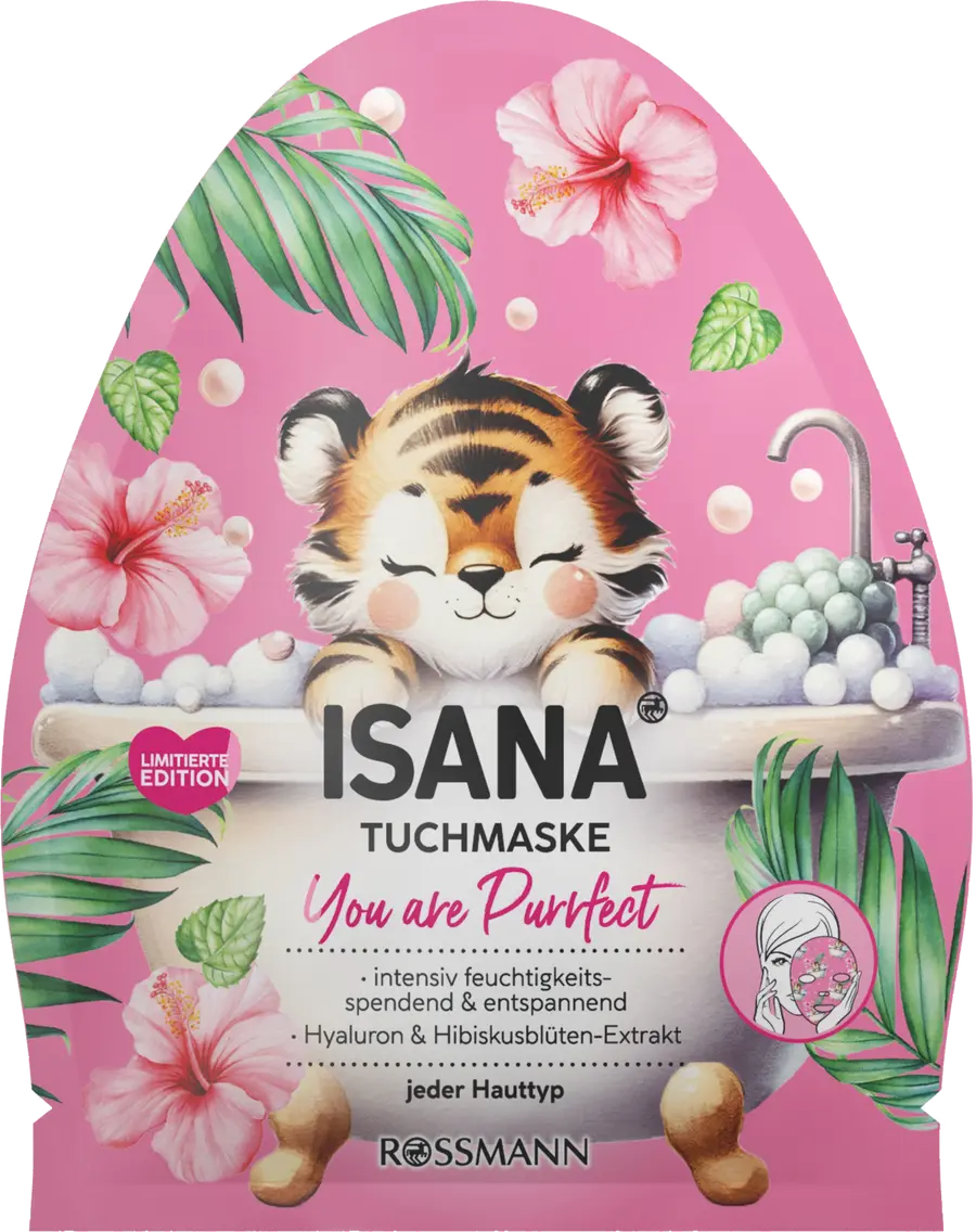 Маска для лица ISANA Tuchmaske You are Purrfect
Маска для лица ISANA Tuchmaske You are Purrfect