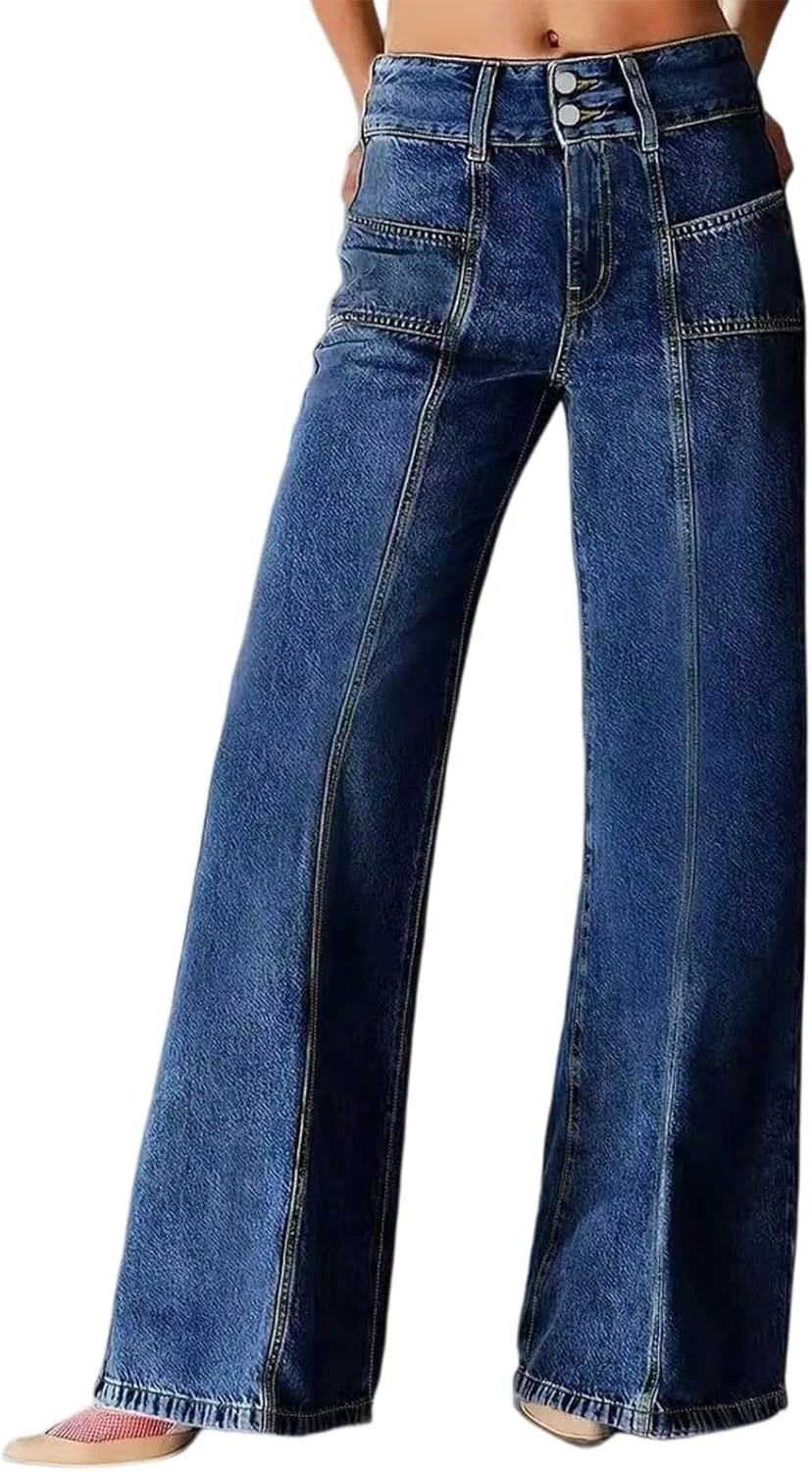 Женские джинсы flare high waisted stretchy baggy casual loose boyfriends
Женские джинсы flare high waisted stretchy baggy casual loose boyfriends