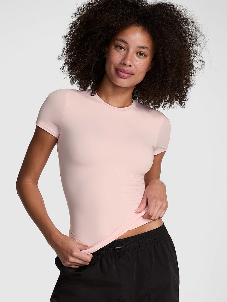 Футболка с коротким рукавом из эластичной ткани Pink, angel pink, Розовый, Футболка с коротким рукавом из эластичной ткани Pink, angel pink
Футболка с коротким рукавом из эластичной ткани Pink, angel pink, Розовый, Футболка с коротким рукавом из эластичной ткани Pink, angel pink