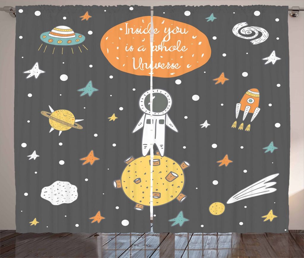 ABAKUHAUS Space Curtain Curtain, Doodle Astronaut, универсальные ленточные шторы для гостиной с петлями и крючками, 280 x 245 см, разноцветные
ABAKUHAUS Space Curtain Curtain, Doodle Astronaut, универсальные ленточные шторы для гостиной с петлями и крючками, 280 x 245 см, разноцветные