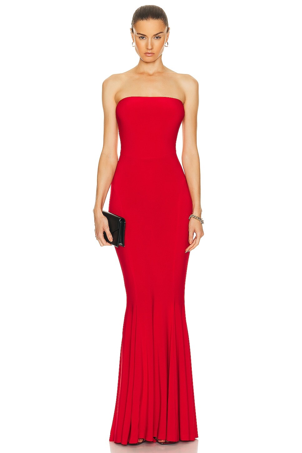 Платье Norma Kamali Strapless Fishtail Gown, цвет Tiger Red
Платье Norma Kamali Strapless Fishtail Gown, цвет Tiger Red