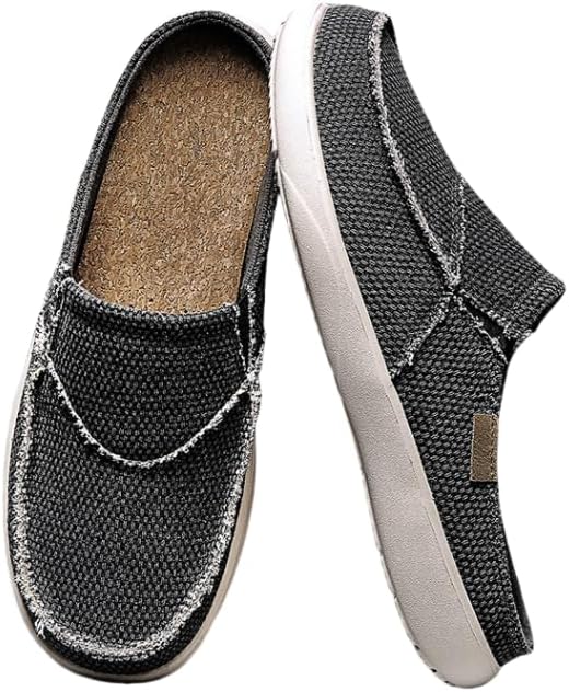 Легкие мужские тапочки-слипоны из холщовой ткани, удобные, с закрытым носком и противоскользящей подошвой, с дышащей открытой пяткой для улицы Hhhchpm, черный
Легкие мужские тапочки-слипоны из холщовой ткани, удобные, с закрытым носком и противоскользящей подошвой, с дышащей открытой пяткой для улицы Hhhchpm, черный