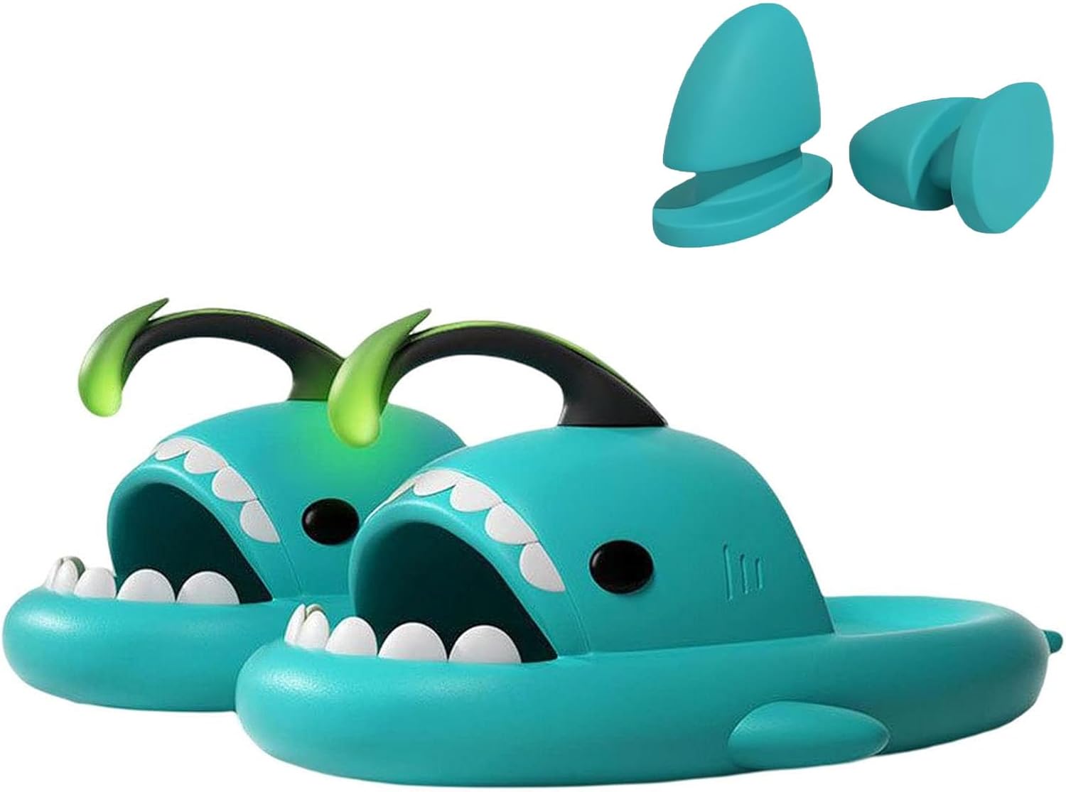 Тапочки в форме акулы, тапочки-рыба-фонарь, шлепанцы в виде удильщика, супер мягкие, удобные, шлепанцы-акулы для женщин и мужчин Generic, зеленый
Тапочки в форме акулы, тапочки-рыба-фонарь, шлепанцы в виде удильщика, супер мягкие, удобные, шлепанцы-акулы для женщин и мужчин Generic, зеленый