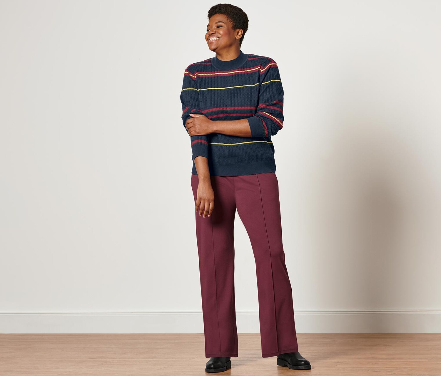 Свитер тонкой вязки с узором косы Tchibo
Свитер тонкой вязки с узором косы Tchibo