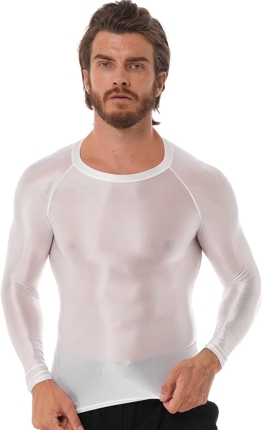 Moily мужская футболка Crew Neck с масляным глянцем для фитнеса
Moily мужская футболка Crew Neck с масляным глянцем для фитнеса