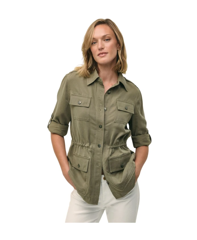 Куртка из саржевой ткани в стиле милитари Brooks Brothers, зеленый
Куртка из саржевой ткани в стиле милитари Brooks Brothers, зеленый