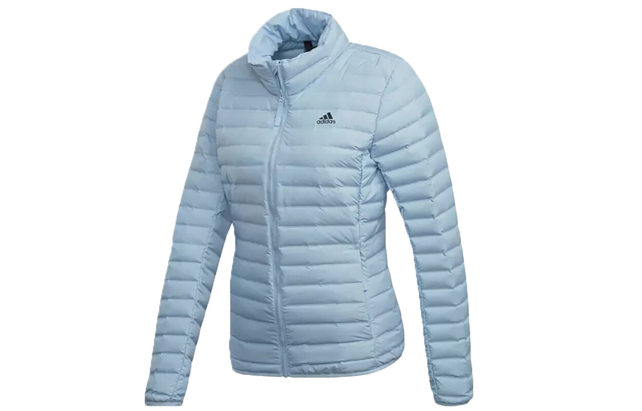 Пуховик женский небесно-голубой Adidas
Пуховик женский небесно-голубой Adidas