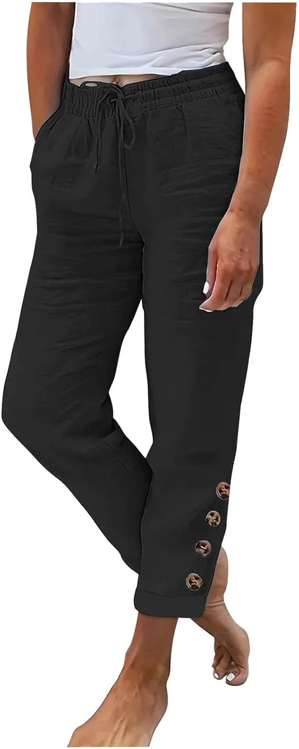 FZYLQY модные льняные брюки для женщин, летние 2026, прямые укороченные с высокой талией
FZYLQY модные льняные брюки для женщин, летние 2026, прямые укороченные с высокой талией