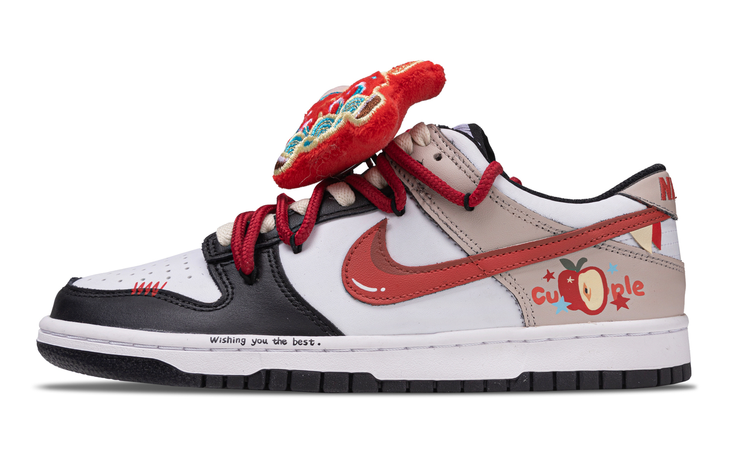 Nike Детские низкие скейтбордистские кроссовки Dunk Apple Stirrups из кожи с противоскользящей амортизацией, белые, красные, коричневые, для подростков
Nike Детские низкие скейтбордистские кроссовки Dunk Apple Stirrups из кожи с противоскользящей амортизацией, белые, красные, коричневые, для подростков