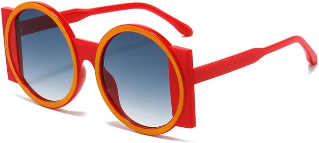 Модные большие круглые солнцезащитные очки для женщин, контрастные цветовые оттенки, защита от УФ-излучения UV400, ретро, уникальные, модные, градиентные, для мужчин UUPTTPL, Red Orange Blue
Модные большие круглые солнцезащитные очки для женщин, контрастные цветовые оттенки, защита от УФ-излучения UV400, ретро, уникальные, модные, градиентные, для мужчин UUPTTPL, Red Orange Blue