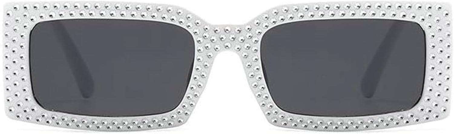 Willochra Модные прямоугольные солнцезащитные очки с кристаллами для женщин, квадратные солнцезащитные очки со стразами, блестящие очки для вечеринок, очки в стиле Y2k, White
Willochra Модные прямоугольные солнцезащитные очки с кристаллами для женщин, квадратные солнцезащитные очки со стразами, блестящие очки для вечеринок, очки в стиле Y2k, White