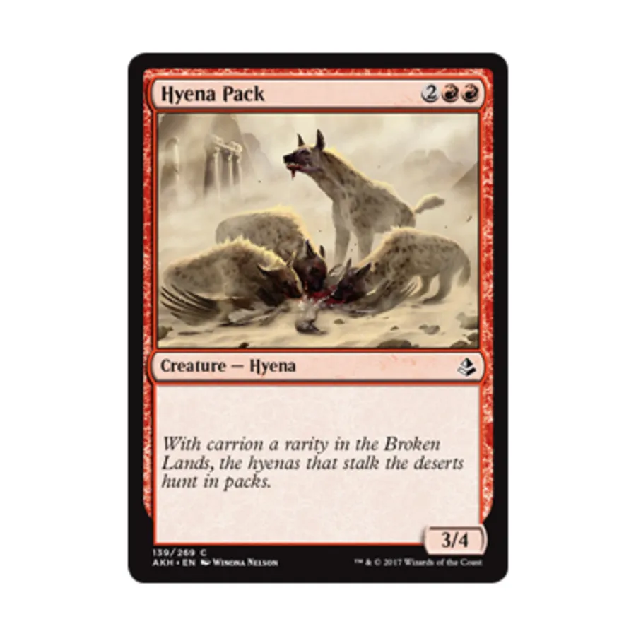 CCG Стая гиен (С), MTG - Amonkhet
CCG Стая гиен (С), MTG - Amonkhet