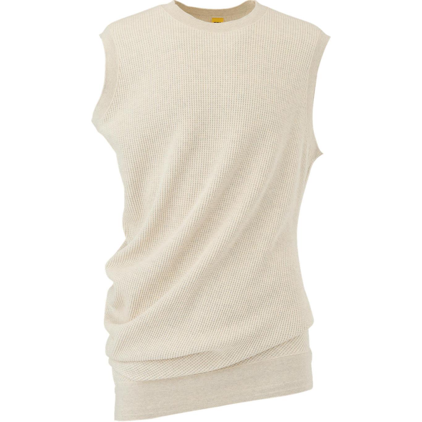 Футболка-майка вязаная мужская бежевая Onitsuka Tiger 
Футболка-майка вязаная мужская бежевая Onitsuka Tiger