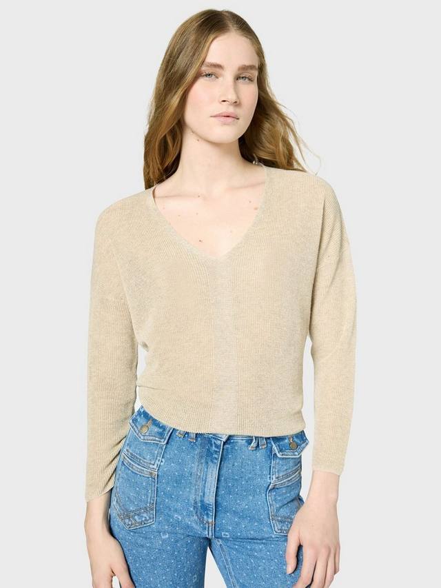 Джемпер janika из металлического трикотажа с v-образным вырезом Gerard Darel, бежевый
Джемпер janika из металлического трикотажа с v-образным вырезом Gerard Darel, бежевый