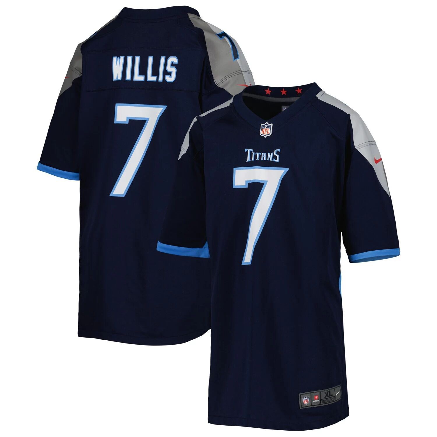 Молодежная игровая майка Nike Malik Willis Navy Tennessee Titans Nike
Молодежная игровая майка Nike Malik Willis Navy Tennessee Titans Nike