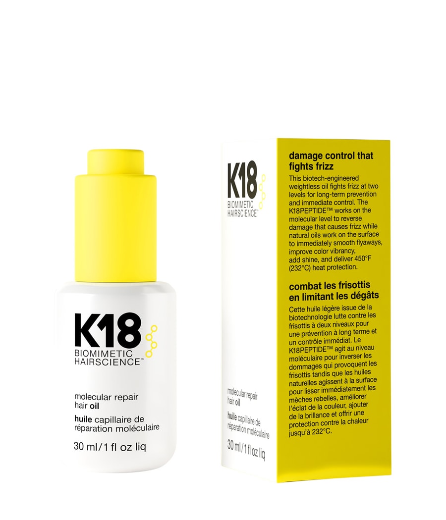 Масло для волос K18 Molecular Repair Hair Oil, 30 ml
Масло для волос K18 Molecular Repair Hair Oil, 30 ml