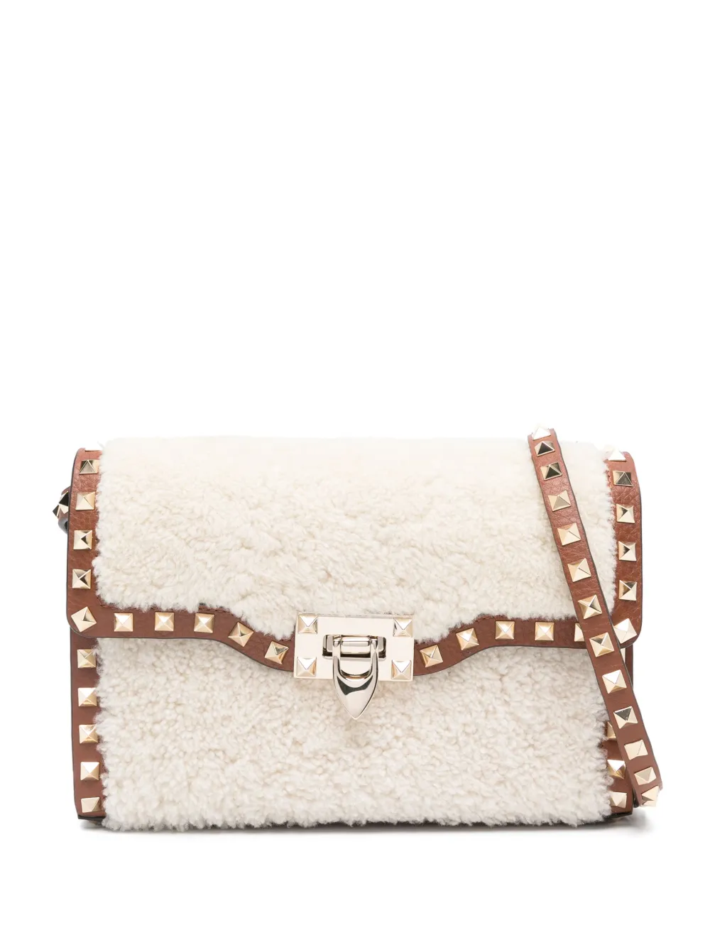 Сумка через плечо Rockstud VALENTINO GARAVANI, нейтральный 
Сумка через плечо Rockstud VALENTINO GARAVANI, нейтральный