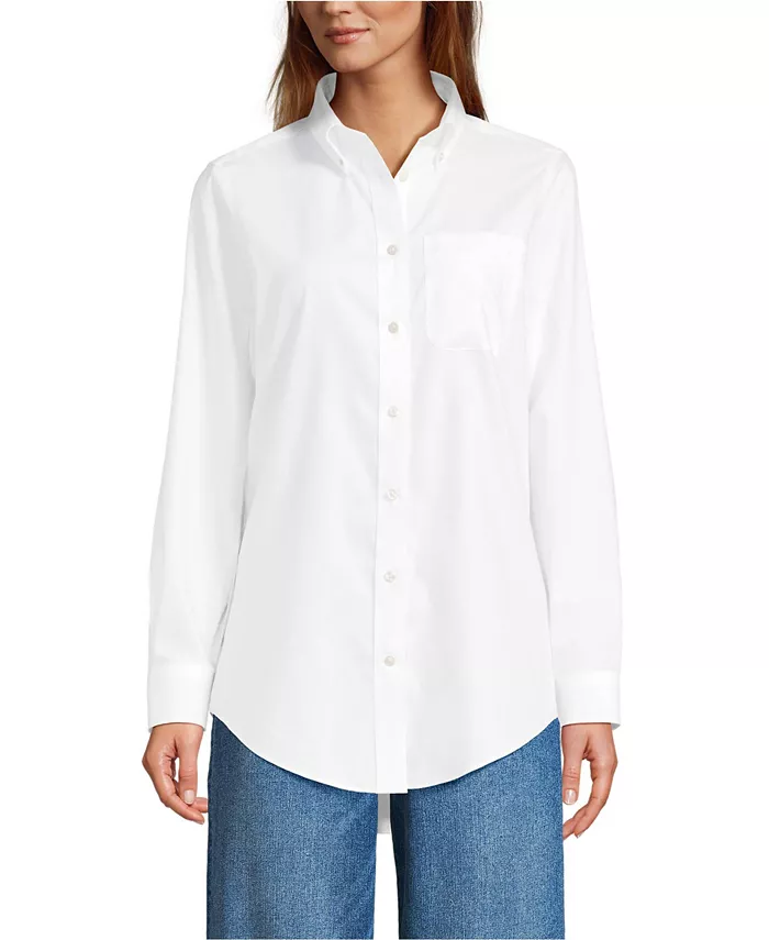 Женская рубашка No Iron Pinpoint Mens Fit Lands' End, белый
Женская рубашка No Iron Pinpoint Mens Fit Lands' End, белый