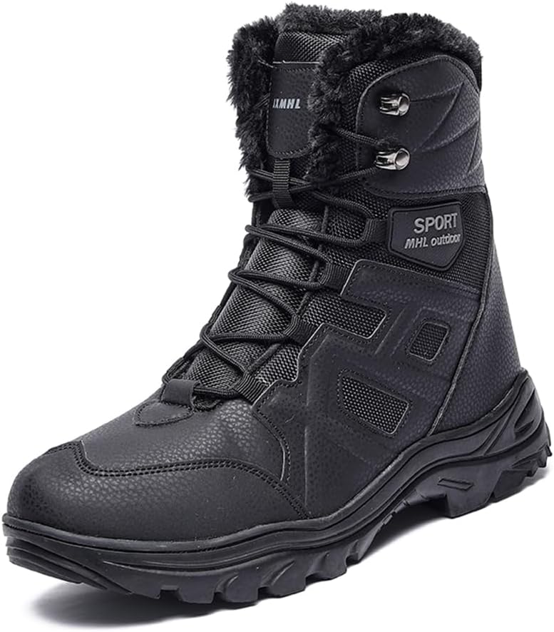 Мужские зимние ботинки Asifn, водонепроницаемые, повседневные, удобные, теплые, с меховой подкладкой, высокие, легкие, для походов и прогулок на открытом воздухе, черный
Мужские зимние ботинки Asifn, водонепроницаемые, повседневные, удобные, теплые, с меховой подкладкой, высокие, легкие, для походов и прогулок на открытом воздухе, черный