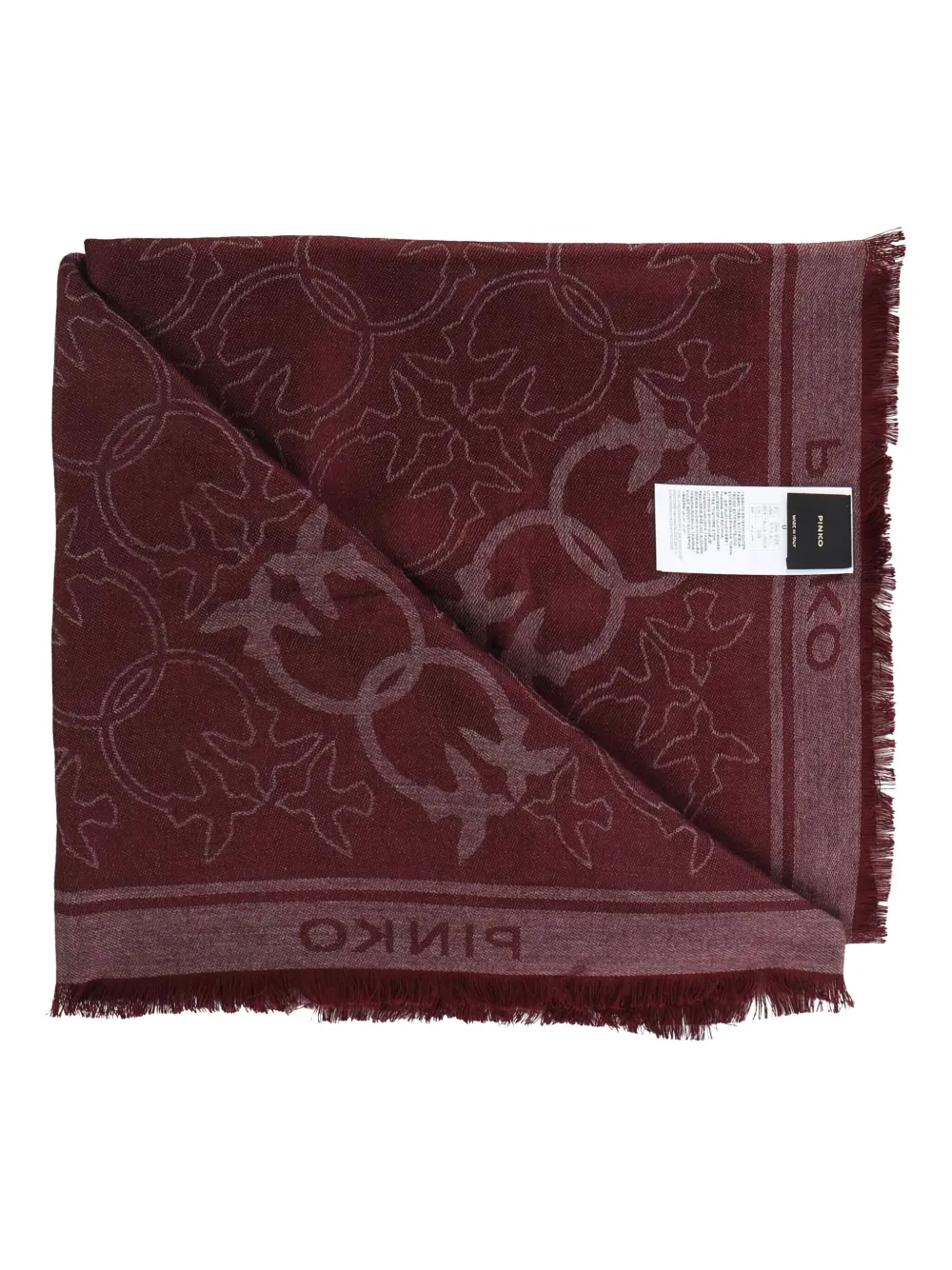 Шарф с бахромой и узором «Любовные птицы» PINKO, красный
Шарф с бахромой и узором «Любовные птицы» PINKO, красный