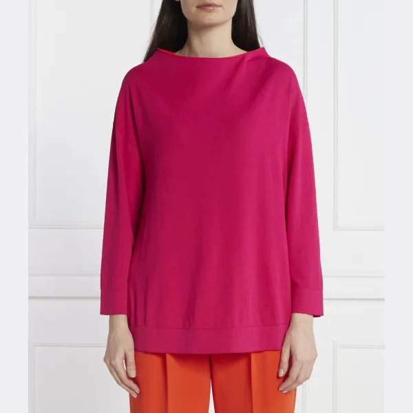 Свитер-Лодочка стандартного кроя Liviana Conti, розовый
Свитер-Лодочка стандартного кроя Liviana Conti, розовый