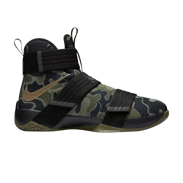 Кроссовки Nike Zoom LeBron Soldier 10 'Army Camo', черный
Кроссовки Nike Zoom LeBron Soldier 10 'Army Camo', черный