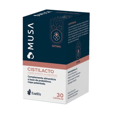 Musa Cistilacto 30 капсул - пробиотическая пищевая добавка Exeltis
Musa Cistilacto 30 капсул - пробиотическая пищевая добавка Exeltis