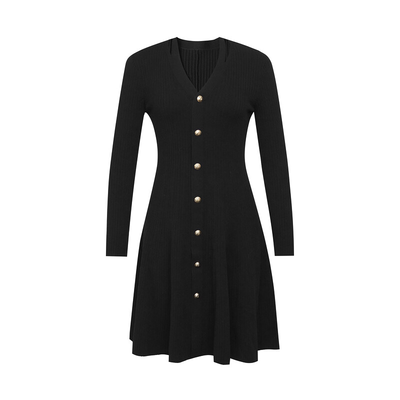 Платье-зонтик Deep Breath с металлической пряжкой, черный
Платье-зонтик Deep Breath с металлической пряжкой, черный