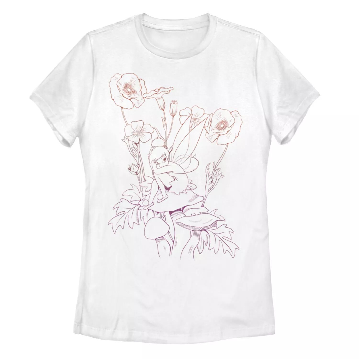 Футболка с линейным рисунком и изображением грибов и цветов Disney's Tinker Bell Juniors Disney
Футболка с линейным рисунком и изображением грибов и цветов Disney's Tinker Bell Juniors Disney