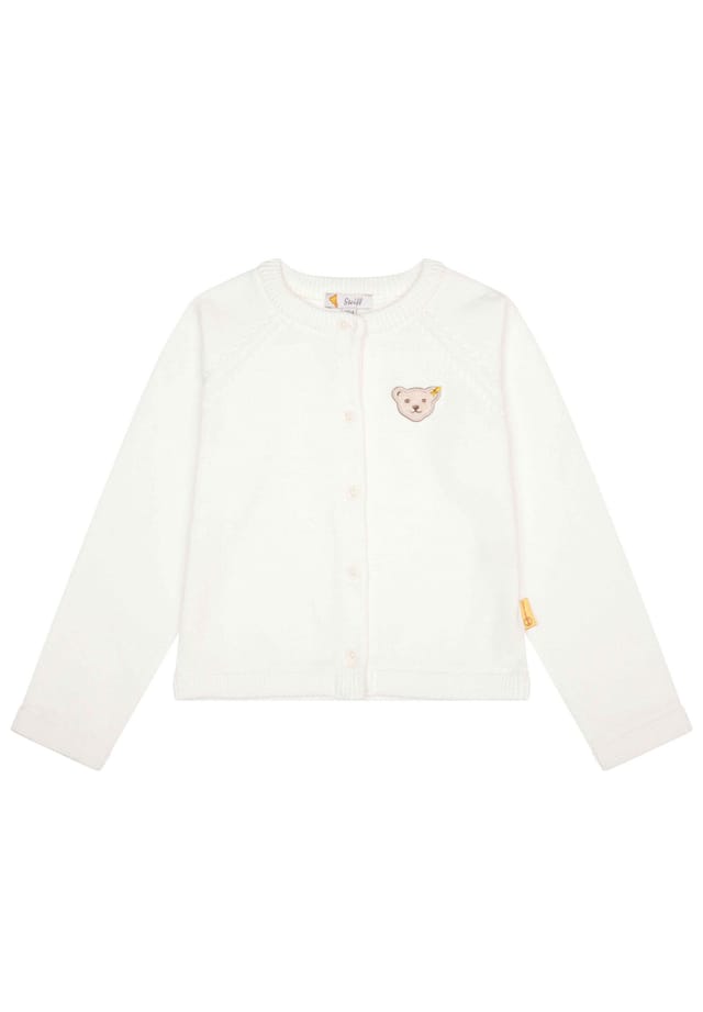 Кардиган для девочек - аппликация Тедди с круглым вырезом и планкой на пуговицах хлопок Steiff, цвет natur
Кардиган для девочек - аппликация Тедди с круглым вырезом и планкой на пуговицах хлопок Steiff, цвет natur