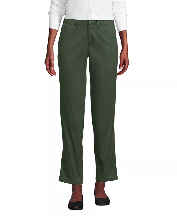 Женские чинос-брюки Mid Rise Classic Straight Leg с укороченным штанином Lands' End, зеленый
Женские чинос-брюки Mid Rise Classic Straight Leg с укороченным штанином Lands' End, зеленый