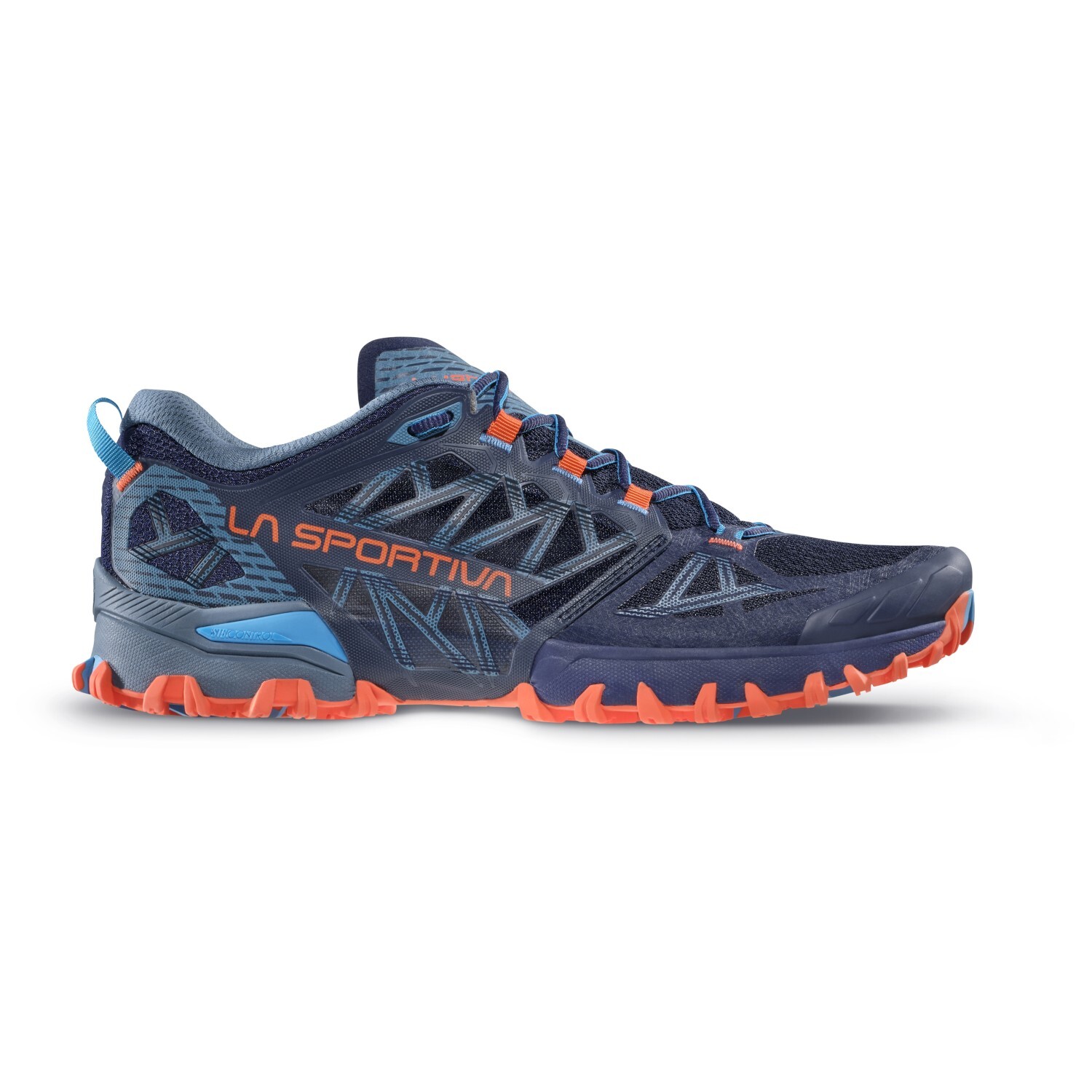 Кроссовки для бега по пересеченной местности La Sportiva Bushido III, цвет Deep Sea/Cherry Tomato
Кроссовки для бега по пересеченной местности La Sportiva Bushido III, цвет Deep Sea/Cherry Tomato