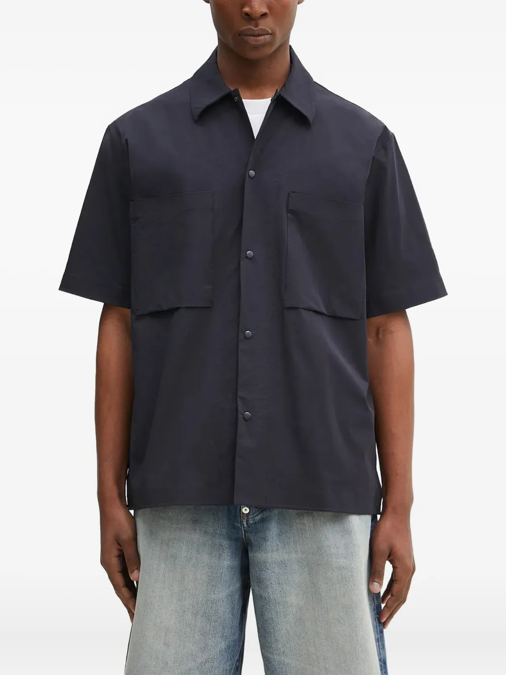 Рубашка с короткими рукавами и карманом Norse Projects, синий
Рубашка с короткими рукавами и карманом Norse Projects, синий