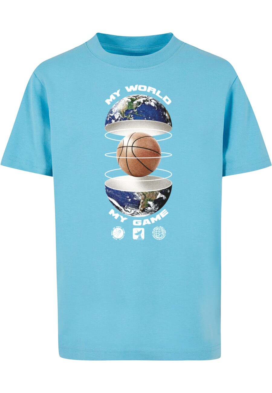 Рубашка Mister Tee Ballin World, лазурный 
Рубашка Mister Tee Ballin World, лазурный