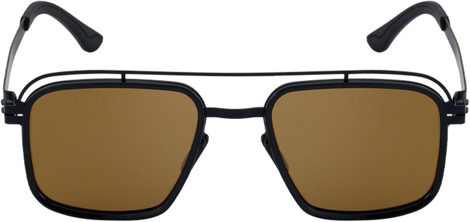 Ретро квадратные солнцезащитные очки для женщин и мужчин, винтажные, с двойной перемычкой, металлическая оправа, защита от УФ-излучения, мужские солнцезащитные очки-пилот mincl, Black Brown
Ретро квадратные солнцезащитные очки для женщин и мужчин, винтажные, с двойной перемычкой, металлическая оправа, защита от УФ-излучения, мужские солнцезащитные очки-пилот mincl, Black Brown