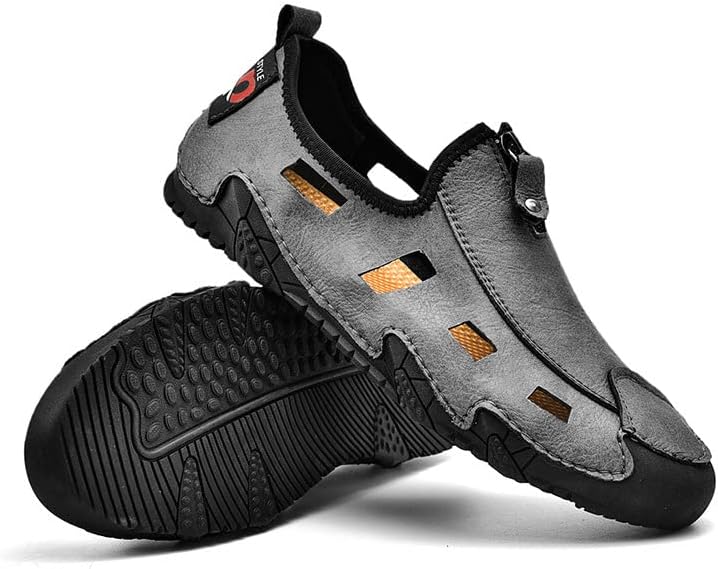 Мужские летние сандалии Crepuscute, ручной работы из коровьей кожи, с вырезами, плоская подошва, удобные, дышащие, нескользящие, для прогулок на улице, пляжа и повседневного ношения, серый
Мужские летние сандалии Crepuscute, ручной работы из коровьей кожи, с вырезами, плоская подошва, удобные, дышащие, нескользящие, для прогулок на улице, пляжа и повседневного ношения, серый