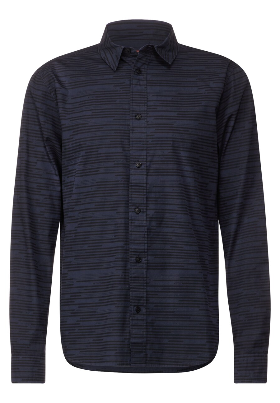 Рубашка обычного кроя на пуговицах Street One MEN, синий 
Рубашка обычного кроя на пуговицах Street One MEN, синий