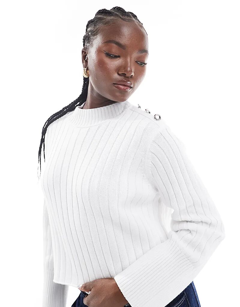 Вязаный джемпер Della белого цвета Barbour International 
Вязаный джемпер Della белого цвета Barbour International