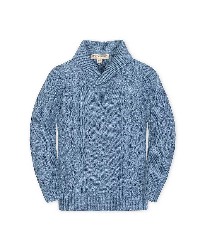 Органический свитер с длинными рукавами и воротником-шалькой для мальчиков и малышей Hope & Henry, синий
Органический свитер с длинными рукавами и воротником-шалькой для мальчиков и малышей Hope & Henry, синий