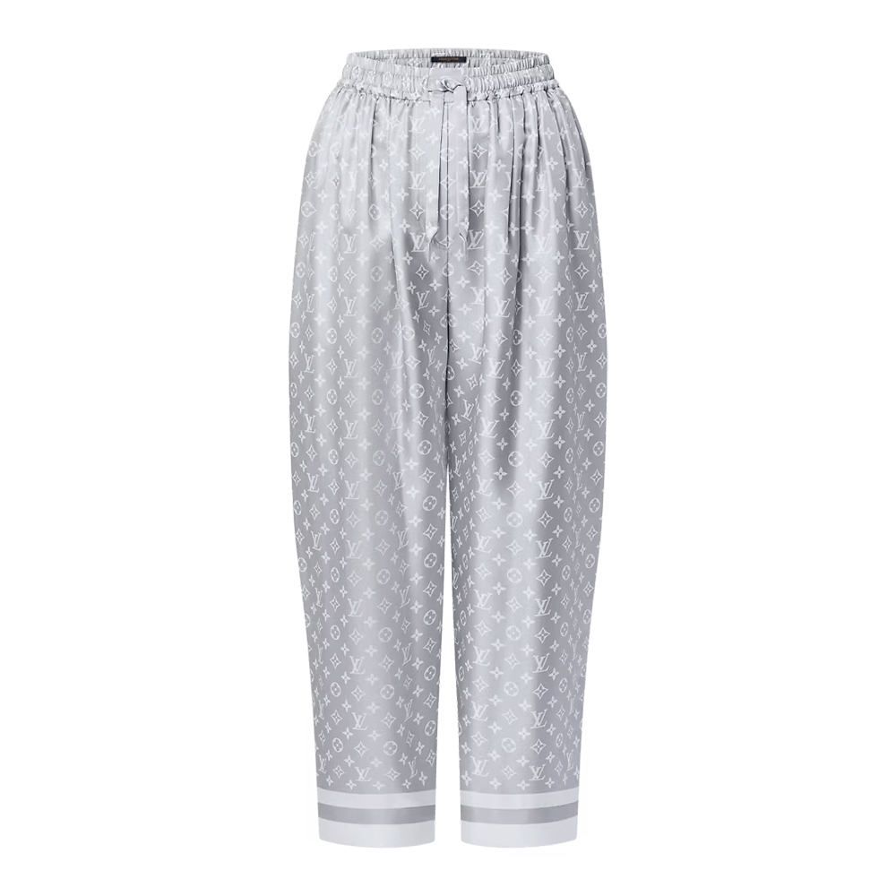 Брюки пижамные мешковатые Monogram Foulard LOUIS VUITTON, серебро
Брюки пижамные мешковатые Monogram Foulard LOUIS VUITTON, серебро