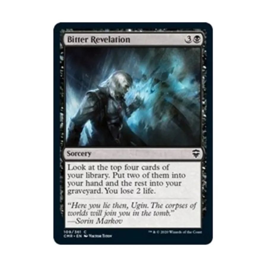 CCG Горькое откровение (С), MTG - Commander Legends
CCG Горькое откровение (С), MTG - Commander Legends